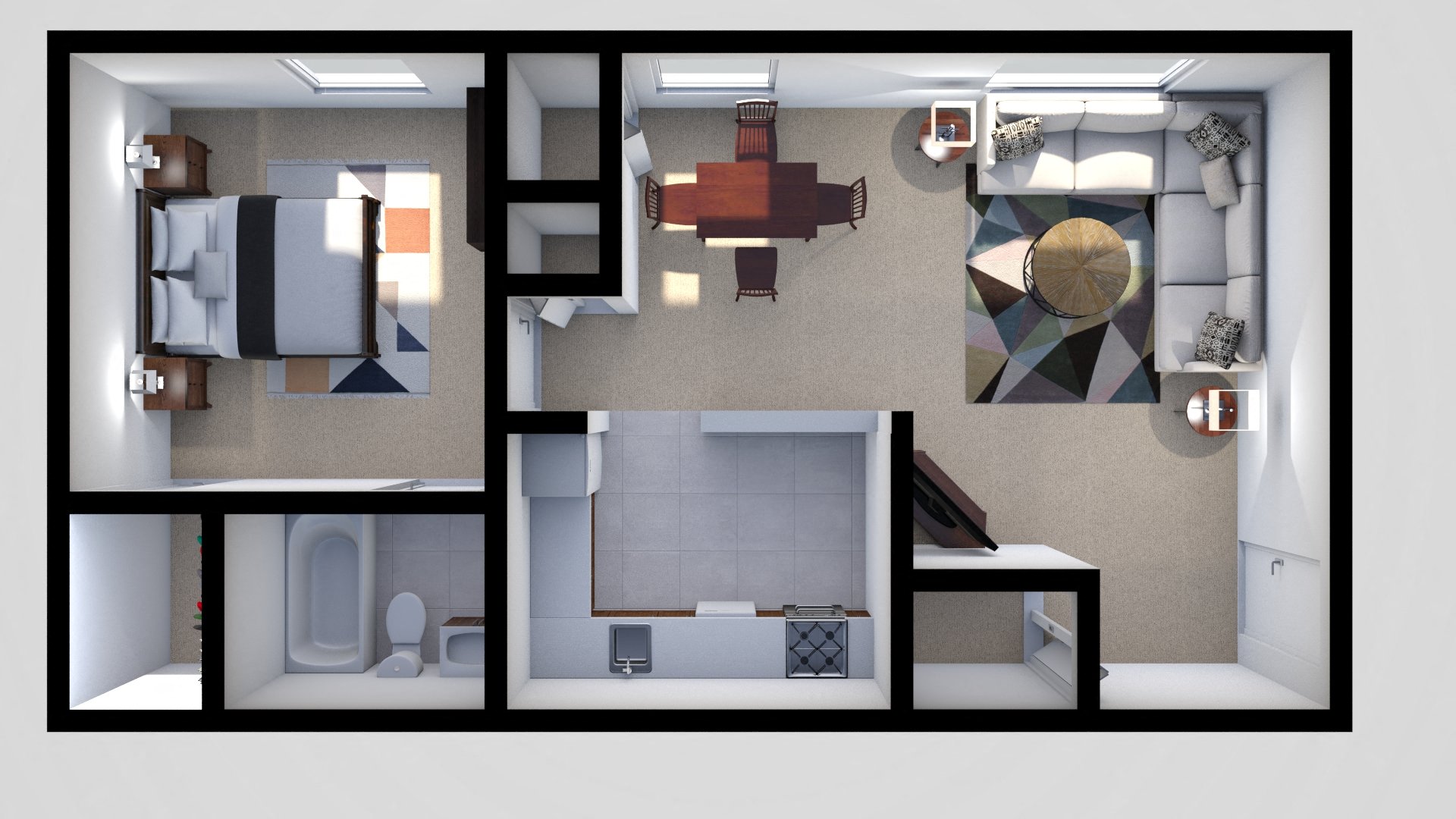 Studio, 1 and 2 Bedroom Apartments Parkville Kensington Gate Apartments